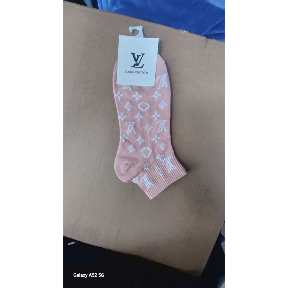 5 piece Monogram Unisex Ankle Socks women's 7-10 - Picture 5 of 7